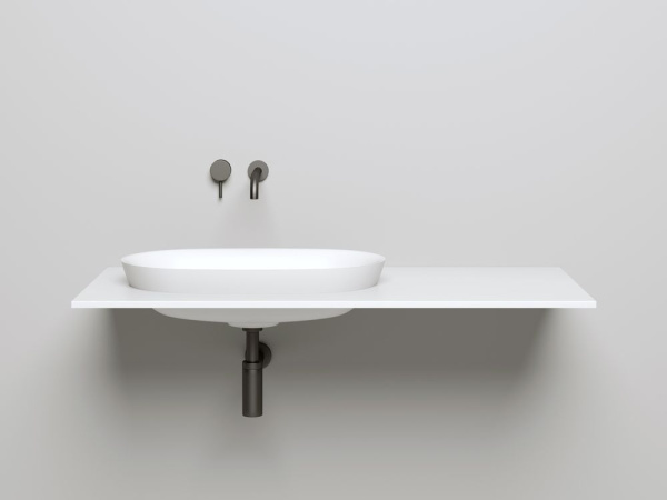 Раковина полувстраиваемая Salini MAREA 01, белый, 1802101G