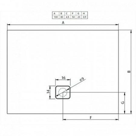 Душевой поддон Riho Basel 404 100x80