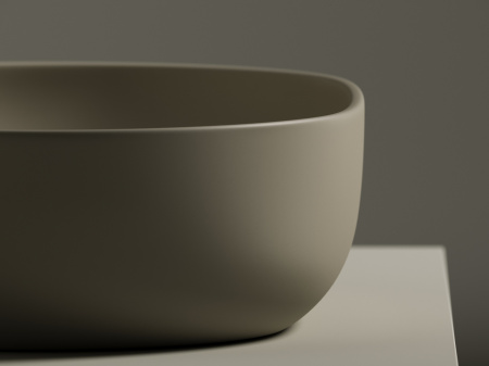 Умывальник чаша накладная овальная Ceramicanova Element 600*415*135мм, Капучино матовый, CN6047MC