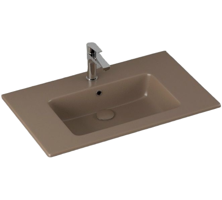 Раковина ISVEA SistemaT накладная 810*465*140 1 цвет коричневый матовый 10SL51081SV-2H