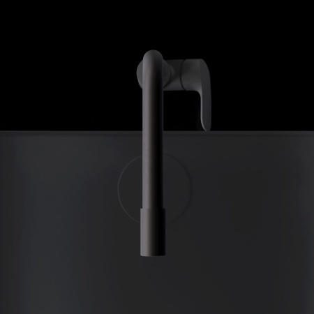 F8005722 Like, Смеситель для кухни AM.PM с каналом для питьевой воды, L-излив, черный матовый