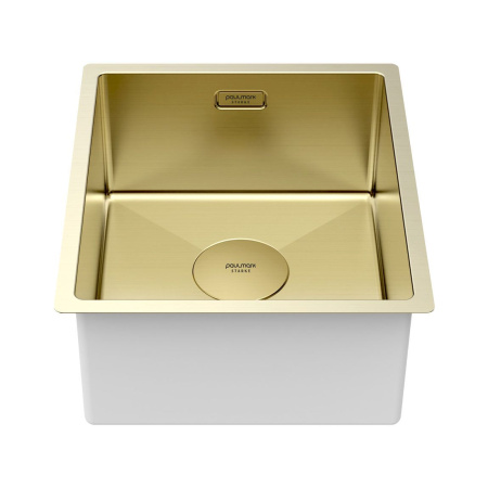 Мойка Paulmark NEXT 38 UNI PM213844-LG 440х380х200 мм, нержавеющая сталь, светлое золото