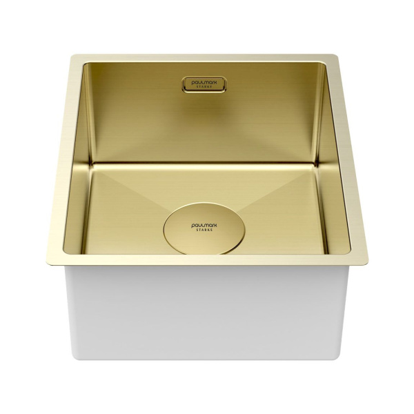 Мойка Paulmark NEXT 38 UNI PM213844-LG 440х380х200 мм, нержавеющая сталь, светлое золото