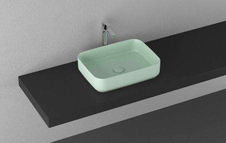 Раковина ISVEA Infinity накладная 500*360*120 цвет мятно зеленый 10NF65050SV-2T
