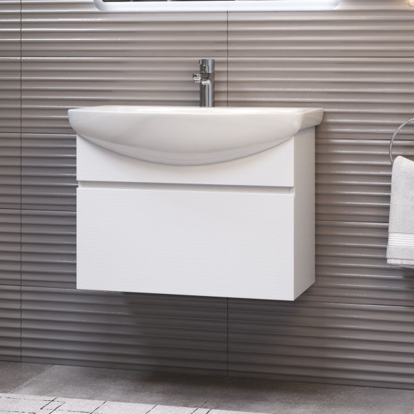 Тумба под раковину подвесная VIGO Wing tp.WIN.BAL.60.1Y белый, 60 см