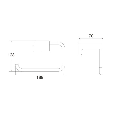 Полотенцедержатель Rose RG1806C, белый