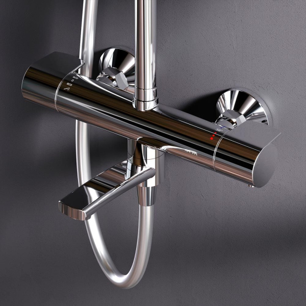 Душевая система AM.PM F0785A500 X-Joy с термостатом