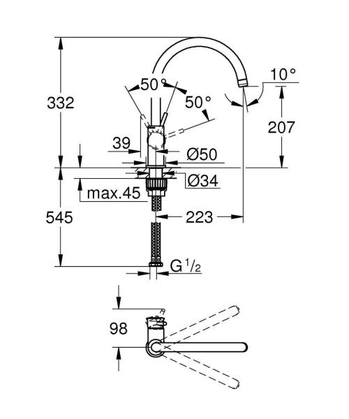 Cмеситель для мойки Grohe 31234000