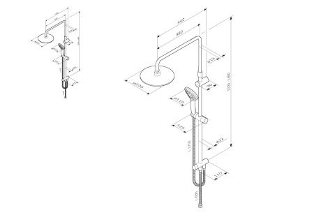 Душевая система AM.PM Gem F0790000 ShowerSpot