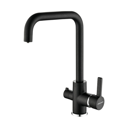 Смеситель для кухни Paulmark LOGAS Lo213021-418(BLM), черный металлик