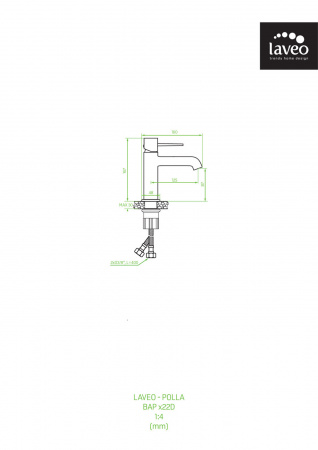 Смеситель для раковины Laveo Pola BAP_722D черный