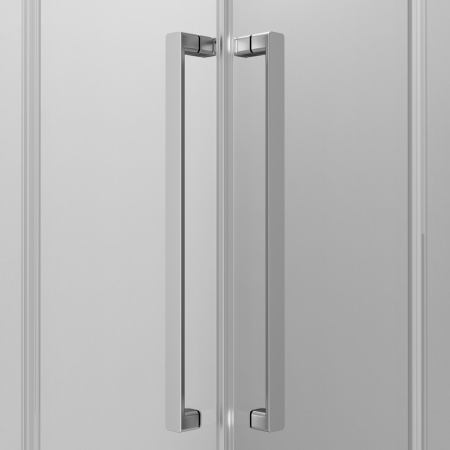 W84G-403-12080-MT Душевое ограждение AM.PM Func Square Slide 120х80, мат хром, прозрачное