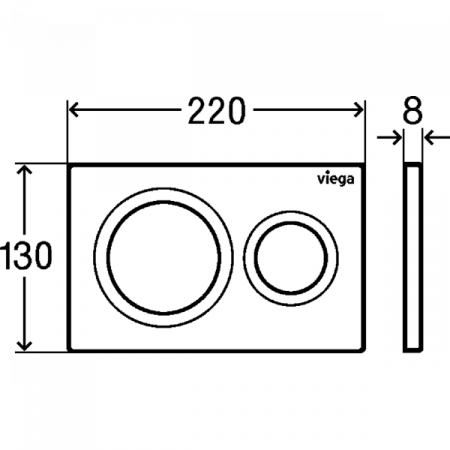 Кнопка смыва Viega Visign for Style 20 8610.1 (альпийский белый) 773793