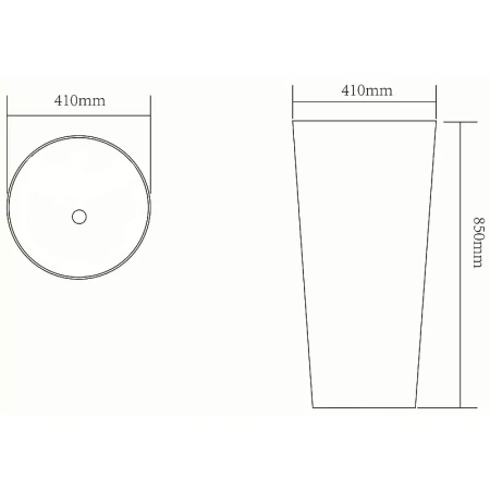 Раковина SantiLine SL-4012MB 41х41 матовая черная