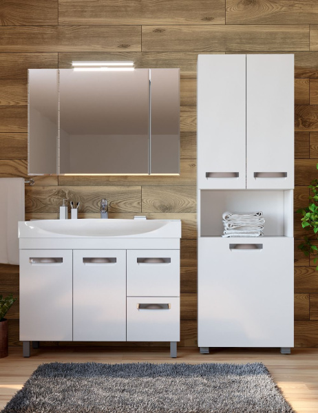 Пенал для ванной комнаты (60см) VIGO Plaza pn.PLA.60, белый