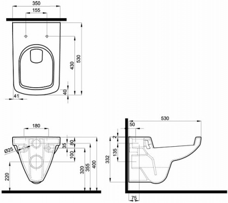 Унитаз подвесной Kolo Nova Pro M33103000