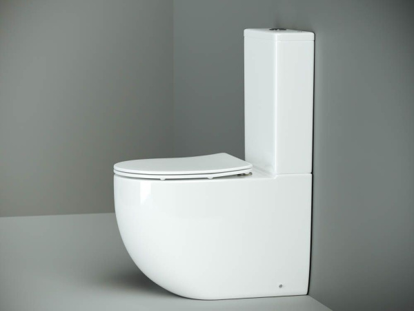 Напольный пристенный унитаз Ceramicanova Metropol Rimless, Белый, CN4001