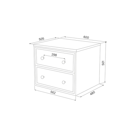 Тумба подвесная со столешницей МДФ, дуб верона 60 см IDDIS Torr белый матовый (TOR60WVi95K)