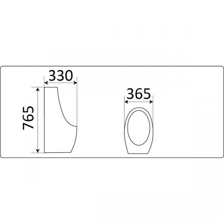 Писсуар подвесной CeramaLux X571P