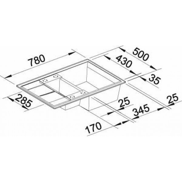 Кухонная мойка Blanco Metra 6 S Compact (антрацит) 513473