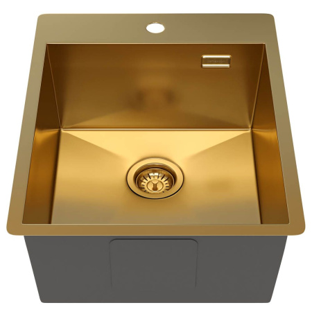 Кухонная мойка Reflexion Iseo RX2240GD брашированное золото