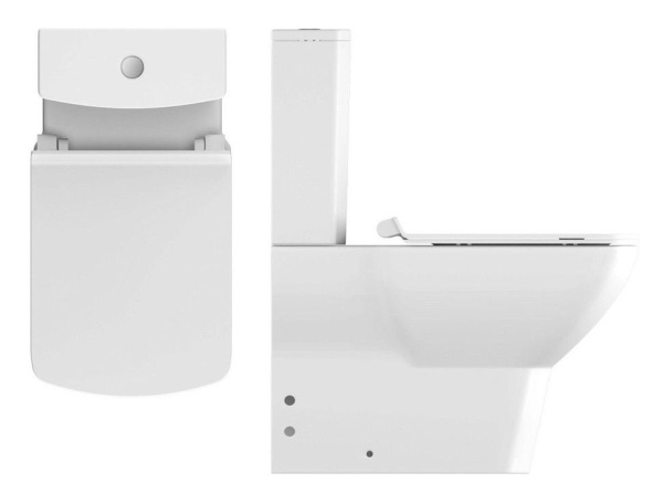 Унитаз ISVEA Soluzione напольный 345*645*400 белый c бачком и сиденьем с крышкой с микролифтом 10SZ04002SV/10BPS1002SV/40S40200I