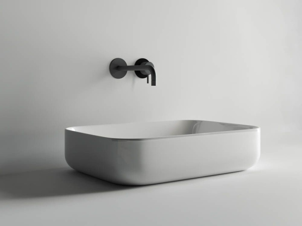 Умывальник чаша накладная прямоугольная Ceramicanova Element 600*420*140мм, Белый, CN5004