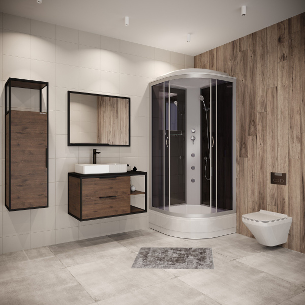 Душевая кабина Niagara Classic NG-2309-14P (100х100х215) высокий поддон(40см),стекло матовое