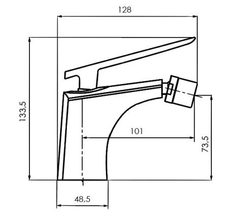 Смеситель для биде Ahti Pori PR501001