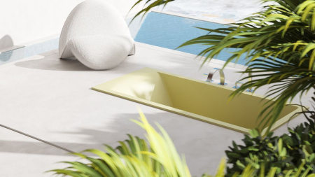 Ванна встраиваемая Salini CASCATA KIT 170x70 покраска по RAL полностью, S-Sense, глянцевый 104813GF