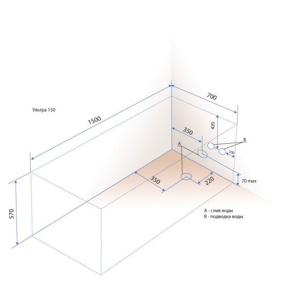 Акриловая ванна Triton Ультра 150