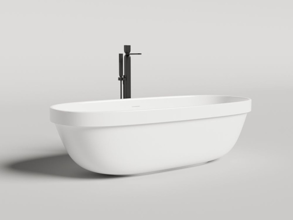 Ванна отдельностоящая Salini GRECA IN 180x80 покраска по RAL полностью, S-Stone, матовый 104821MF