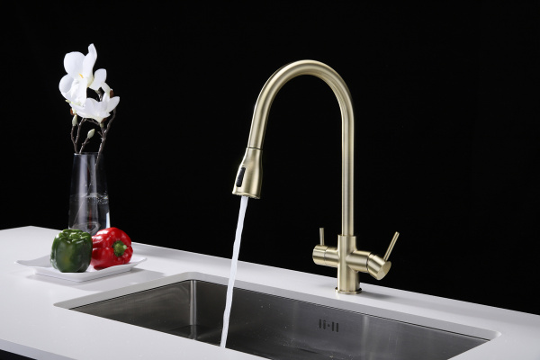 Смеситель для кухни Paulmark LANGE La214212-BR, бронза