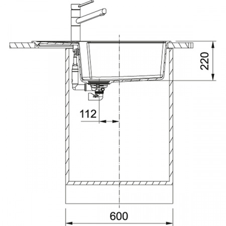 Кухонная мойка Franke Urban UBG 611-78L Графит 114.0595.287