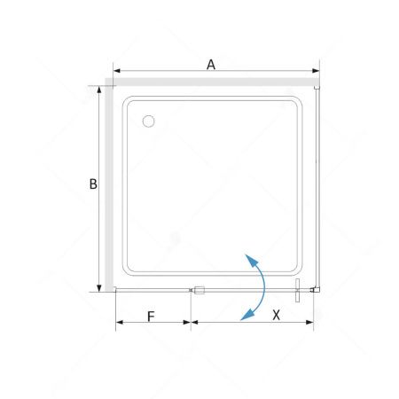 Душевой уголок RGW SV-34B (SV-03B + Z-050-3B) 06323400-014 100х100х200 см, черный