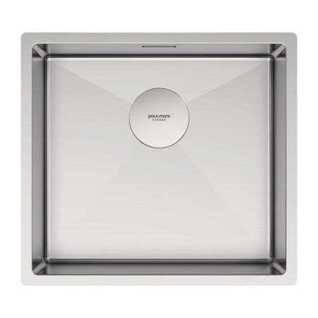 Мойка Paulmark NEXT 48 UNI PM214844-BS 440х480х200 мм, нержавеющая сталь, нержавеющая сталь