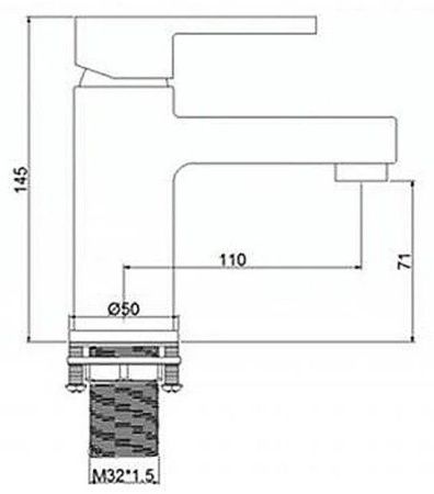 Смеситель для умывальника Frap F1072