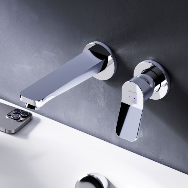 F85A72600 X-Joy Смеситель для умывальника AM.PM монтируемый в стену, хром