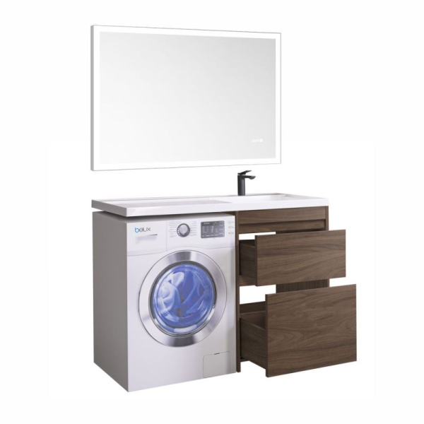 Тумба под умывальник Belux Ока Н 60-02 Орех Карини натуральный