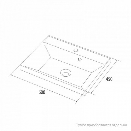 Умывальник мебельный IDDIS 013 0136000i28 60 см