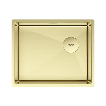 Мойка Paulmark NEXT-SKEW 54 UNI PM885444-LG 440х540х200 мм, нержавеющая сталь, светлое золото