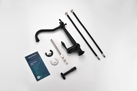 Смеситель для кухни Paulmark RETRO Re213226-401, антрацит