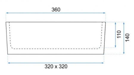 Умывальник Rea Ida White U7400