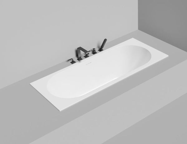 Ванна встраиваемая Salini ORNELLA AXIS KIT 170x70 покраска по RAL полностью, S-Stone, матовый 104723MF