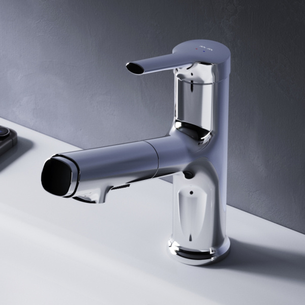 F85B02900 X-Joy S Смеситель для умывальника AM.PM с вытяжным изливом, хром