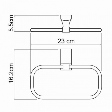 Держатель полотенец WasserKRAFT Leine K-5060