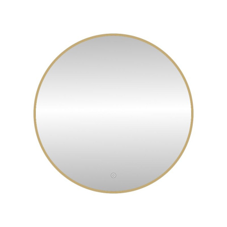 Зеркало с подсветкой LED Fixsen FX-1060G круглое 60х60 см, золотой сатин