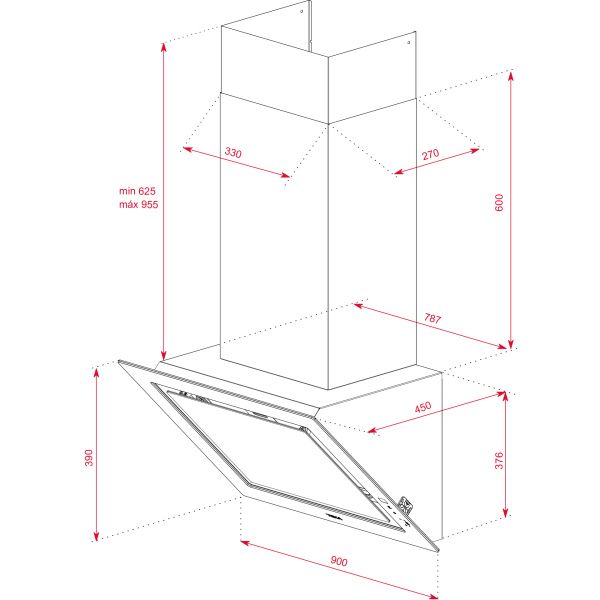 Кухонная вытяжка TEKA DLV 98660 TOS LONDON BRICK 112930031