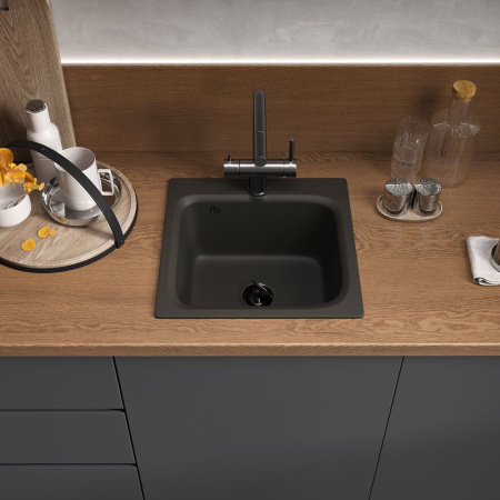 Кухонная мойка Reflexion Base RX0743BL, черный