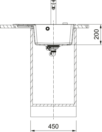 Кухонная мойка FRANKE 114.0639.705 из материала Fragranite CNG 611/211-62 TL, черный матовый (в комплекте вентиль-автомат и сифон)